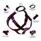 Burgundy Freedom No-Pull Dog Harness with Leash