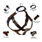 Brown Freedom No-Pull Dog Harness with Leash