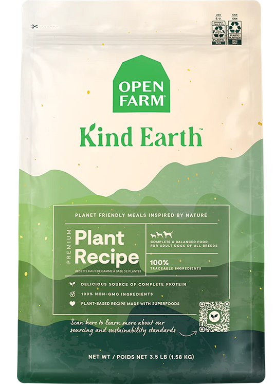 Open Farm Kind Earth Premium Plant Kibble Recipe