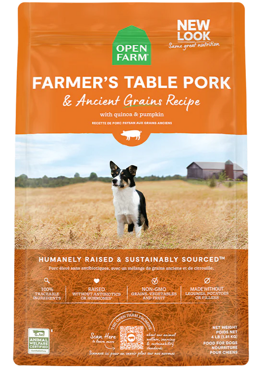 Open Farm Farmer's Table Pork & Ancient Grains Dry Dog Food