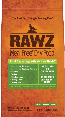 Rawz Meal-Free Dehydrated Turkey & Chicken Dog Food Recipe